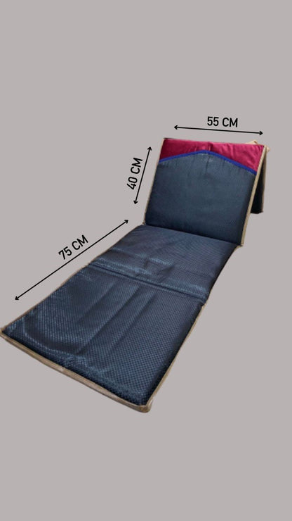 Alfombra de rezo con respaldo 55x75x40