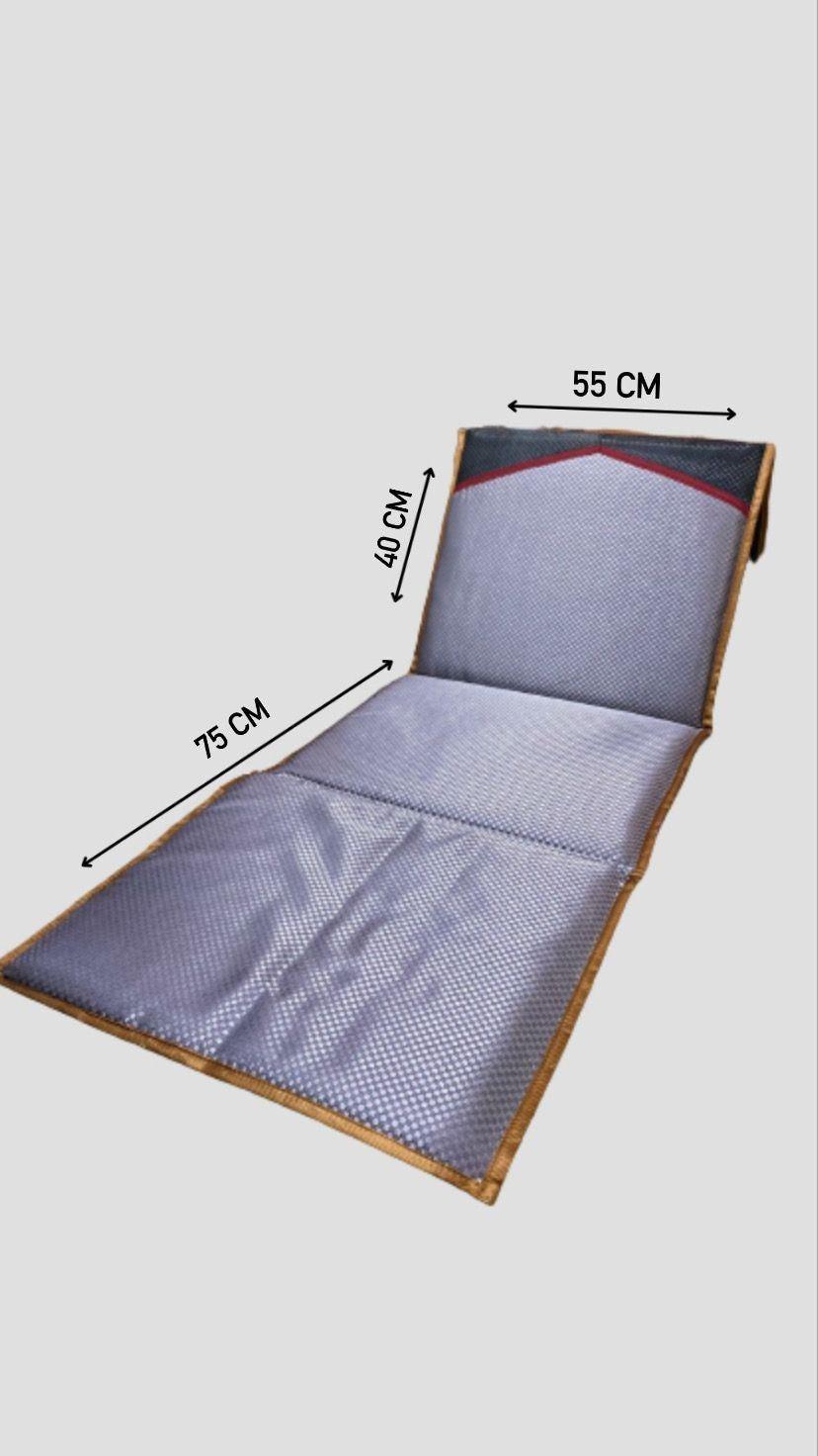 Alfombra de rezo con respaldo 55x75x40